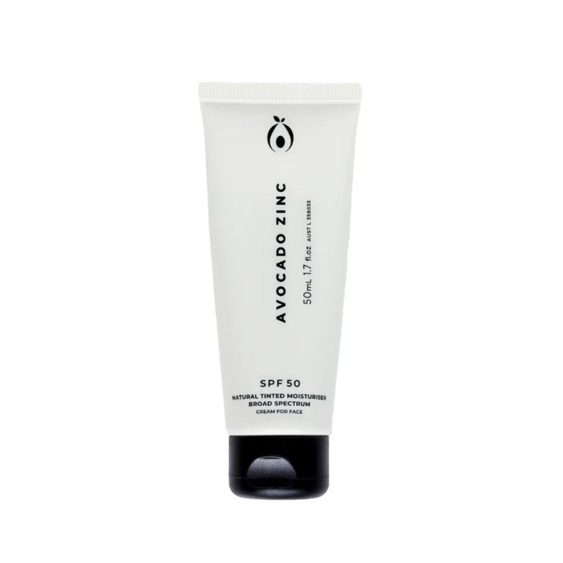 Buy Avocado Zinc SPF 50 Natural Tinted Moisturiser 50ml at One Fine Secret Clean Beauty.