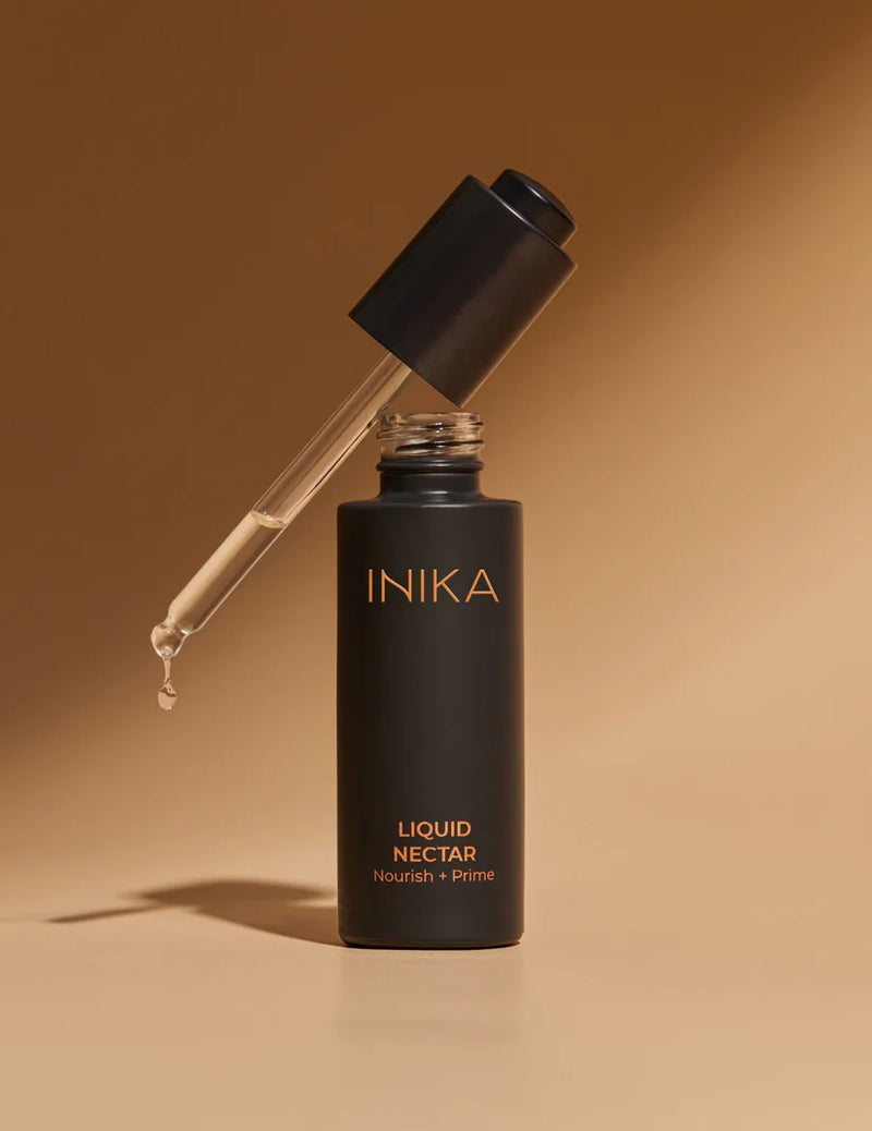 Buy Inika Organic Liquid Nectar 30ml at One Fine Secret. Official Stockist. Natural & Organic Makeup Priming Oil. Clean Beauty Melbourne.