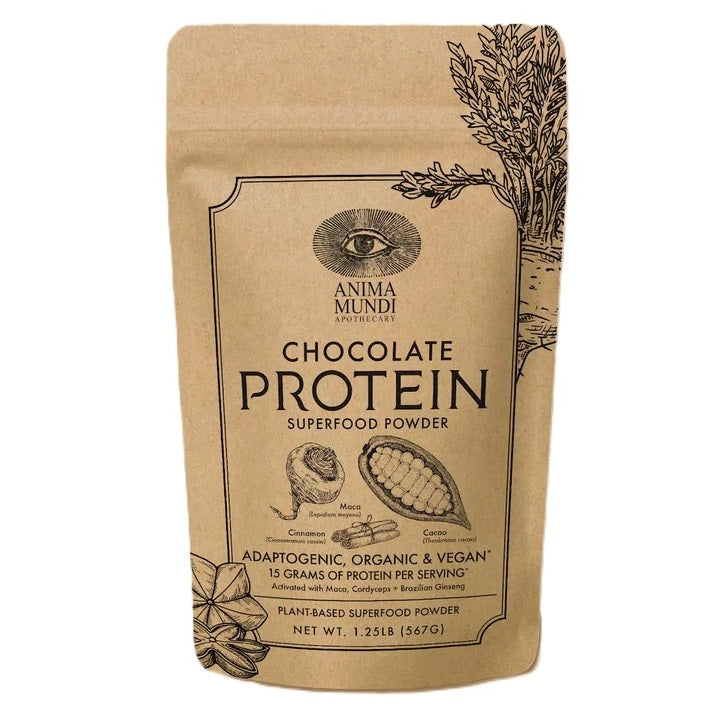 Buy Anima Mundi	Chocolate Protein Superfood Powder 567g at One Fine Secret. Official Australian Stockist. Clean Beauty Store in Melbourne.