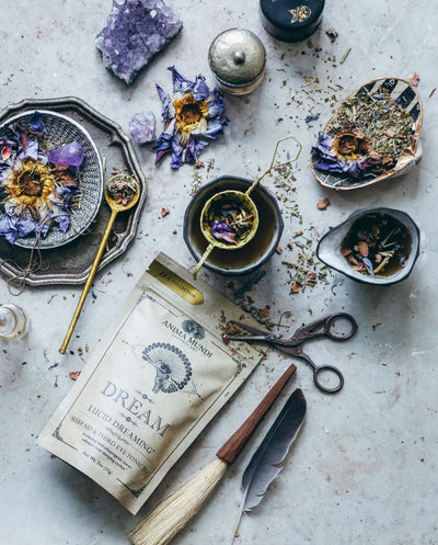 Anima Mundi Herbal Tea. Buy Anima Mundi Dream Sleep Aid & Third Eye Tonic Tea at One Fine Secret. Official Australian Stockist. Clean Beauty Melbourne.