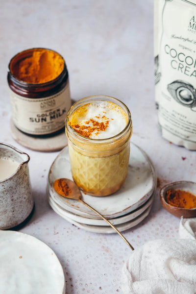 Anima Mundi Herbal Supplements Australian Official Stockist. Buy Anima Mundi Golden Sun Milk Energizing Adaptogenic Chai 142g at One Fine Secret. Clean Beauty Melbourne.