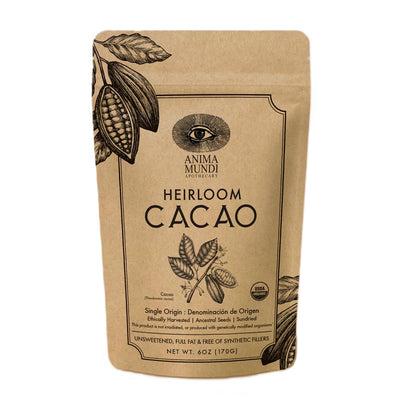 Anima Mundi Single Origin Cacao Powder. Buy Anima Mundi Heirloom Cacao Ancestral Seeds Powder 170g at One Fine Secret. Official Australian Stockist in Melbourne.