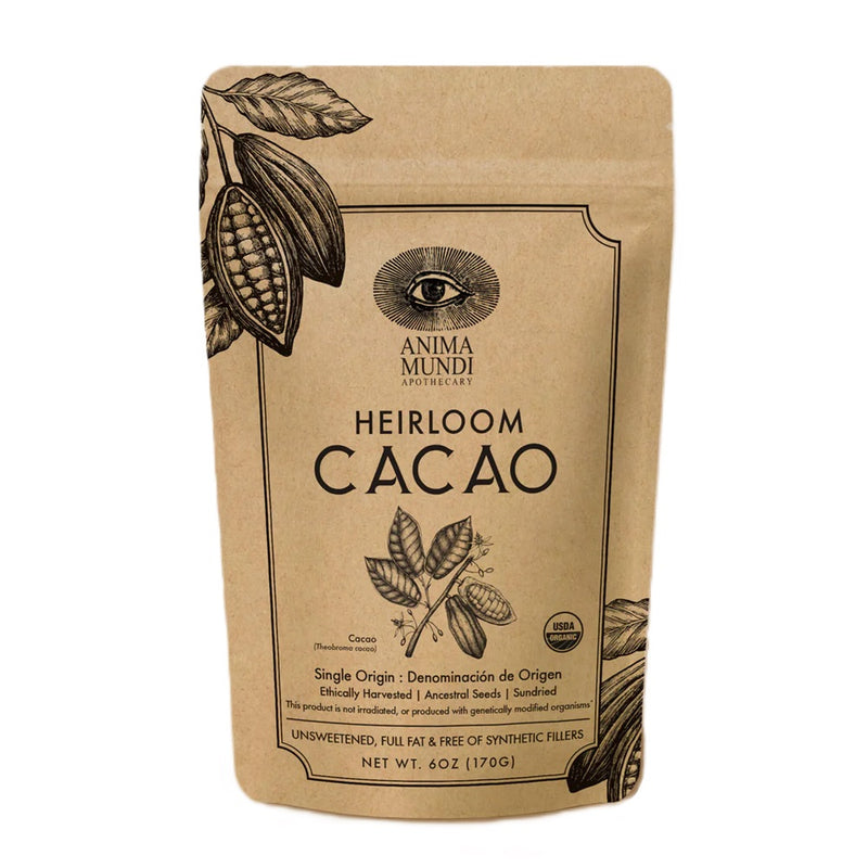 Anima Mundi Single Origin Cacao Powder. Buy Anima Mundi Heirloom Cacao Ancestral Seeds Powder 170g at One Fine Secret. Official Australian Stockist in Melbourne.