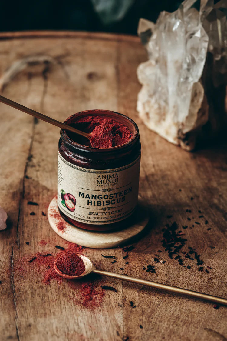 Anima Mundi Herbal Supplements. Buy Anima Mundi Mangosteen Hibiscus Beauty Tonic at One Fine Secret. Official Australian Stockist in Melbourne.