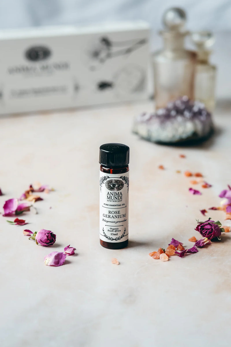 Buy Anima Mundi Pure Essential Oil 15ml - Rose Geranium at One Fine Secret. Official Australian Stockist in Melbourne.