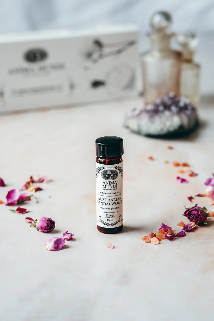 Buy Anima Mundi Pure Essential Oil 15ml - Australian Sandalwood at One Fine Secret. Official Australian Stockist. Clean Beauty Melbourne.