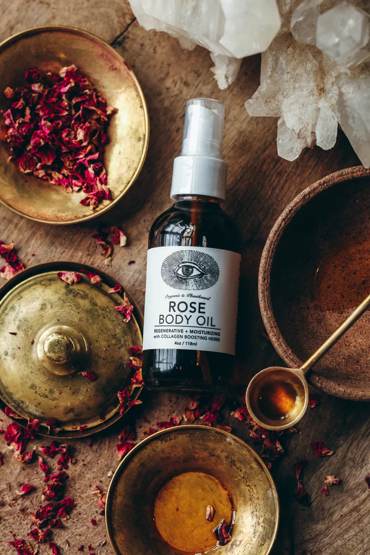 Buy Anima Mundi Rose Body Oil in 118ml or 30ml at One Fine Secret. Official Australian Stockist. Natural & Organic Skincare Clean Beauty Store in Melbourne.