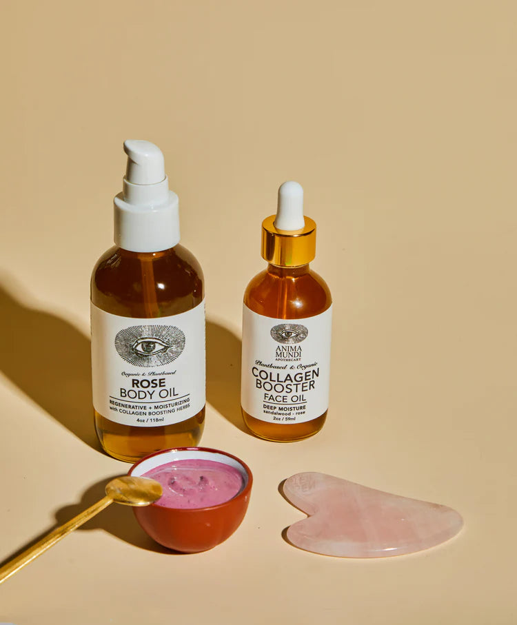 Buy Anima Mundi Rose Body Oil in 118ml or 30ml at One Fine Secret. Official Australian Stockist. Natural & Organic Skincare Clean Beauty Store in Melbourne.