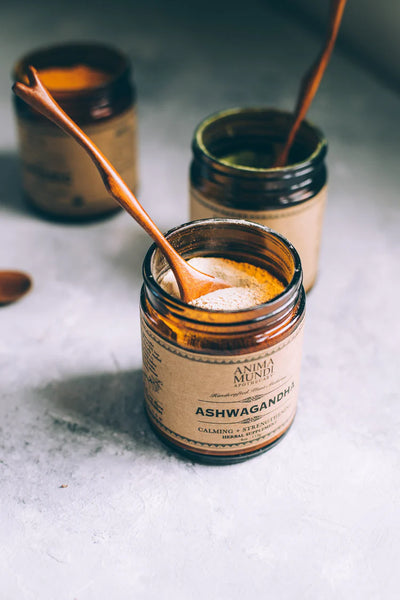 Anima Mundi Apothecary Herbals. Buy Anima Mundi Ashwagandha Nature's Chill Pill Powder 113g at One Fine Secret. Official Australian Stockist. Clean Beauty Store in Melbourne.