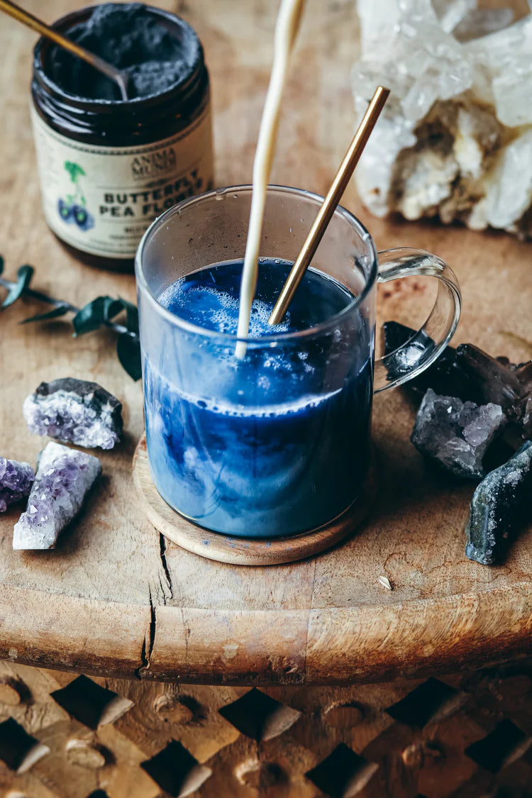 Anima Mundi Apothecary Herbal Supplement. Buy Anima Mundi Butterfly Pea Flower Blue Healer Powder 128g at One Fine Secret. Official Australian Stockist. Clean Beauty Melbourne.