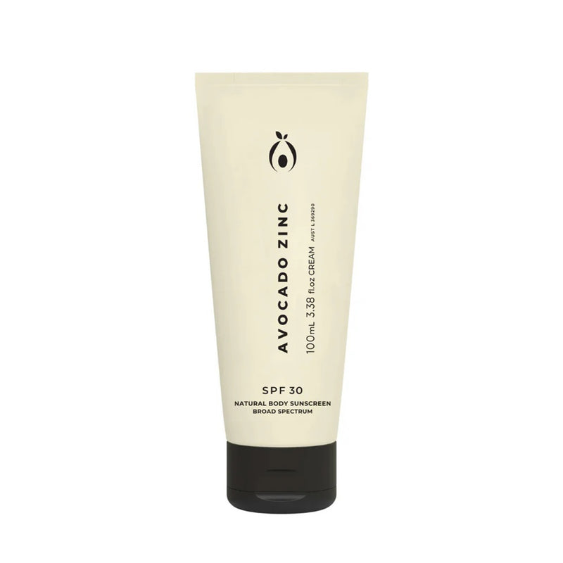 Buy Avocado Zinc SPF 30 Natural Body Sunscreen 100ml at One Fine Secret Clean Beauty.