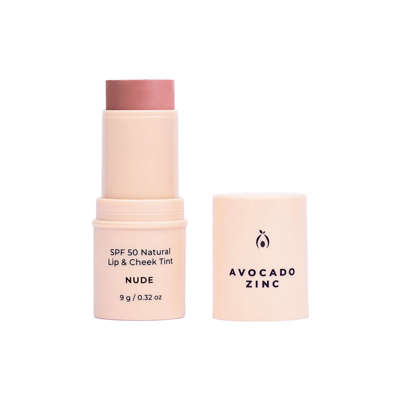 Buy Avocado Zinc SPF 50 Natural Lip & Cheek Tint in Nude colour at One Fine Secret.