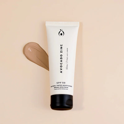 Buy Avocado Zinc SPF 50 Natural Tinted Moisturiser in Medium-Dark colour at One Fine Secret.