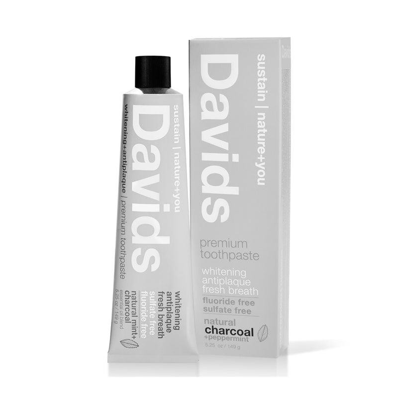 Buy Davids Natural Toothpaste Peppermint + Charcoal at One Fine Secret. Official Australian Stockist in Melbourne.