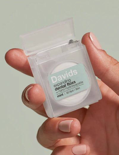 Buy Davids Expanding Dental Floss Mint w/ Nano-hydroxyapatite at One Fine Secret. Official Stockist in Melbourne, Australia.