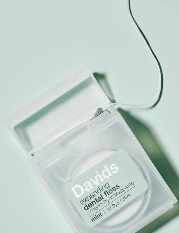 Buy Davids Expanding Dental Floss Mint w/ Nano-hydroxyapatite at One Fine Secret. Official Stockist in Melbourne, Australia.