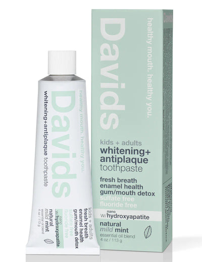 Buy Davids Kids + Adults nano-Hydroxyapatite Premium Toothpaste 113g - Mild Mint at One Fine Secret.