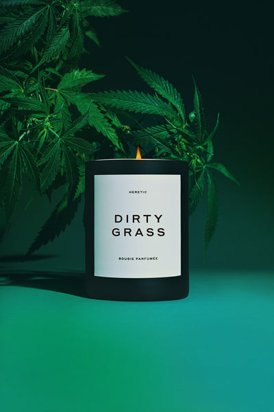 Buy Heretic Parfum Dirty Grass Candle 300g at One Fine Secret. Official Australian Stockist. Natural & Organic Perfume Clean Beauty Store in Melbourne.