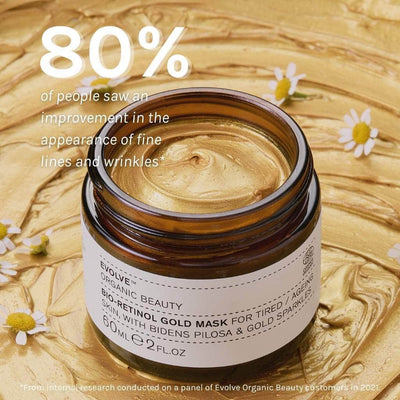 Buy Evolve Organic Beauty Bio-Retinol Gold Mask 60ml at One Fine Secret. Official Australian Stockist.