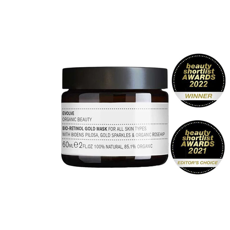 Buy Evolve Organic Beauty Bio-Retinol Gold Mask 60ml at One Fine Secret. Official Australian Stockist.