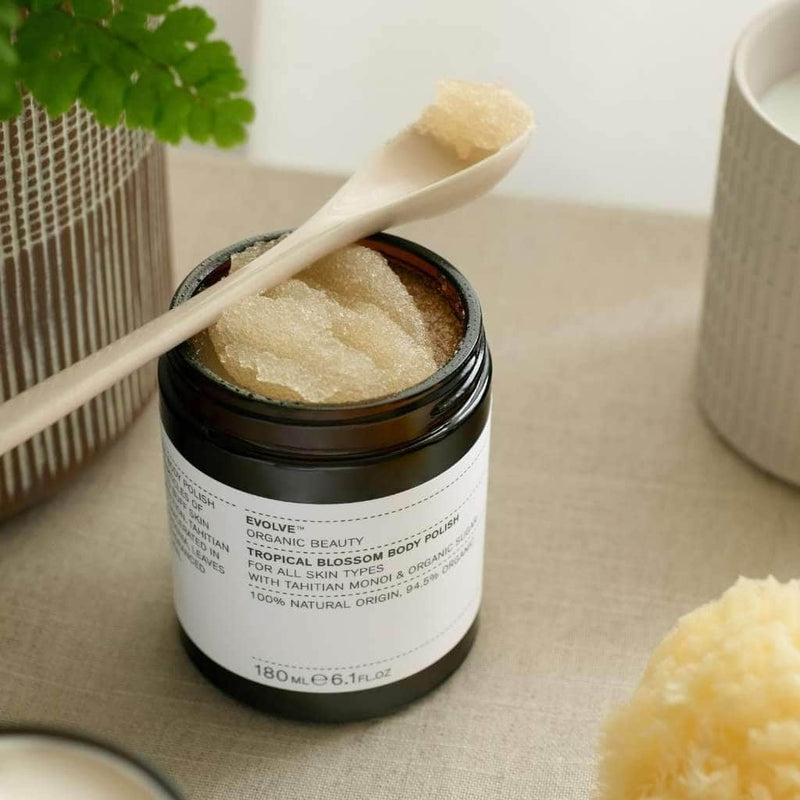 Buy Evolve Organic Beauty Tropical Blossom Body Polish 180ml at One Fine Secret. Official Australian Stockist.