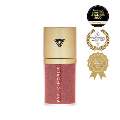 Award Winning Natural Lip Gloss Serum. Buy Eye of Horus Lip Elixir in Rose colour at One Fine Secret. Natural & Organic Makeup Clean Beauty Store in Melbourne, Australia.