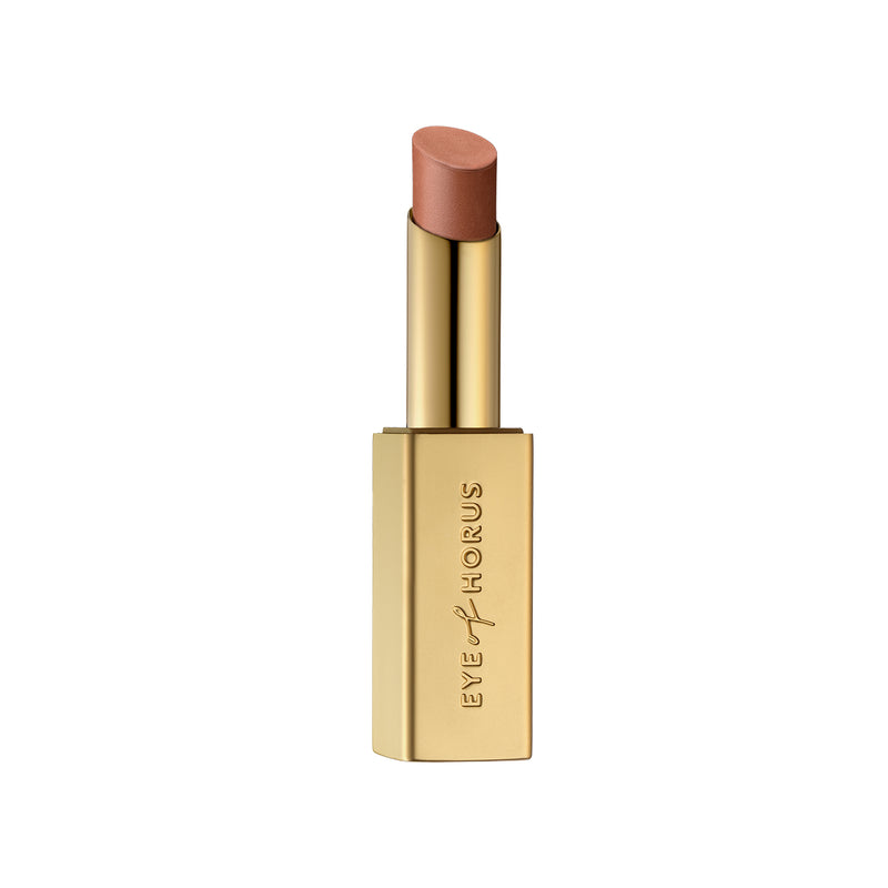 Natural Refillable Lipstick. Buy Eye of Horus Lipstick Satin in Ochre colour at One Fine Secret. Natural Makeup Clean Beauty Store in Melbourne.