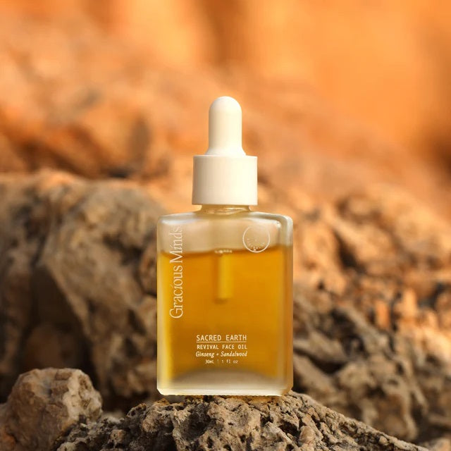 Buy Gracious Minds Sacred Earth Revival Face Oil at One Fine Secret Clean Beauty.