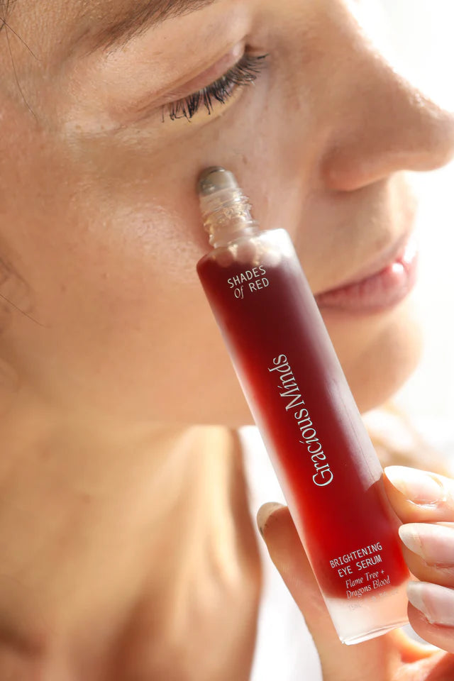 Buy Gracious Minds Shades Of Red Brightening Eye Serum 15ml + Reusable Eye Masks.