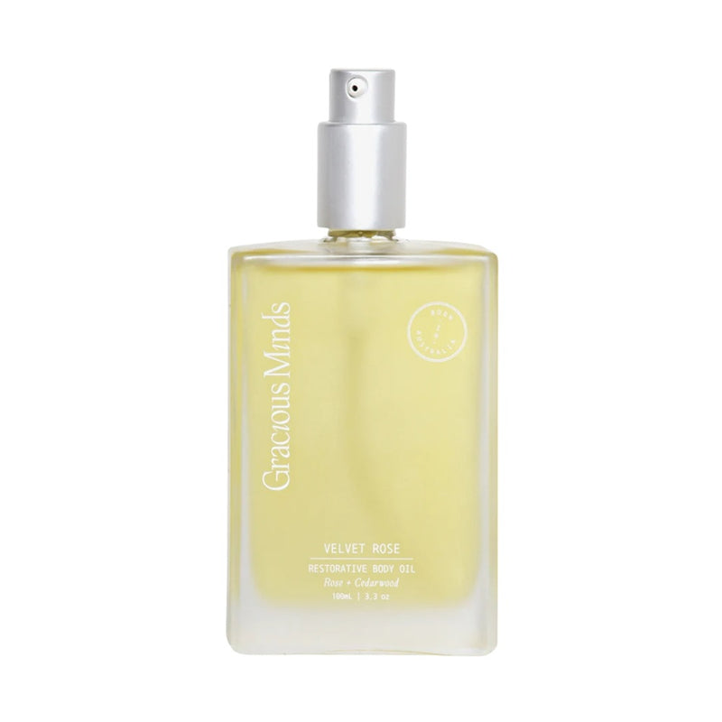 Buy Gracious Minds Velvet Rose Restorative Body Oil at One Fine Secret. Clean Beauty Australia.