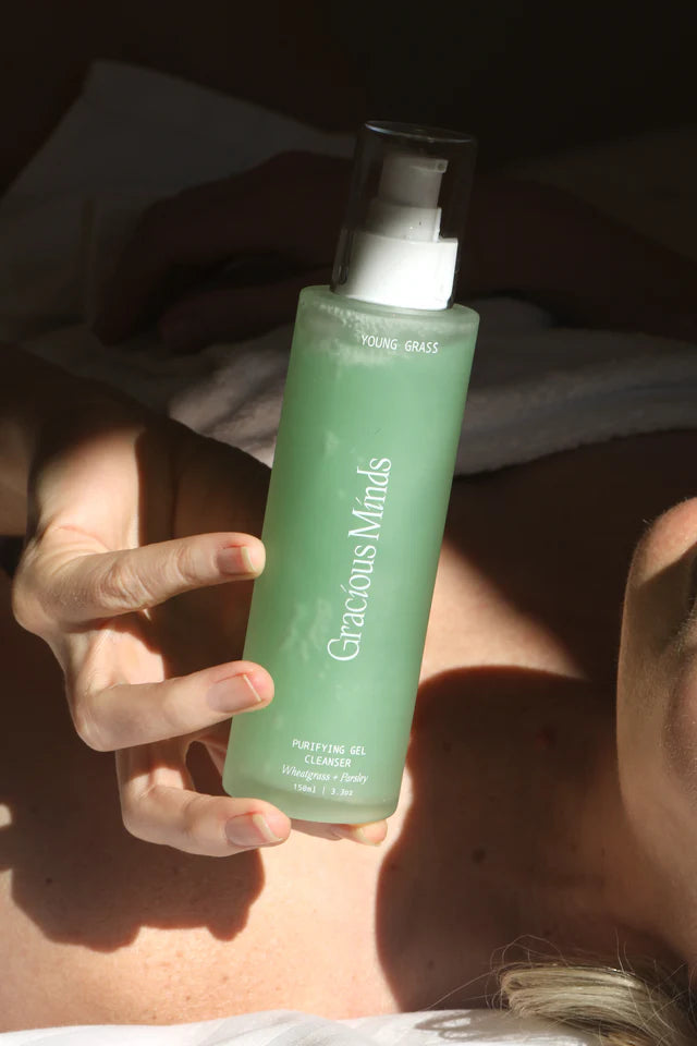 Buy Gracious Minds Young Grass Purifying Gel Cleanser at One Fine Secret Clean Beauty.