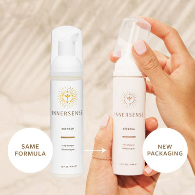 The best organic foaming dry shampoo. Buy Innersense Refresh Dry Shampoo 70ml at One Fine Secret. Natural & Organic Hair Care store in Melbourne, Australia.