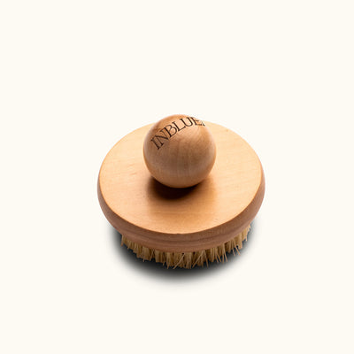 Buy Inbluem Lotus Wood Body Brush at One Fine Secret. Natural & Organic Skincare Clean Beauty Store in Melbourne, Australia.