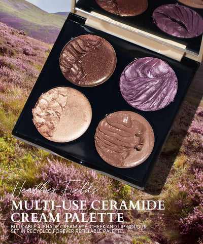 Buy Fitglow Beauty Multi-use Ceramide Cream Lip + Cheek Palette in Heather Fields at One Fine Secret. Official Stockist. Natural & Organic Blush Highlighter. Clean Beauty Melbourne.