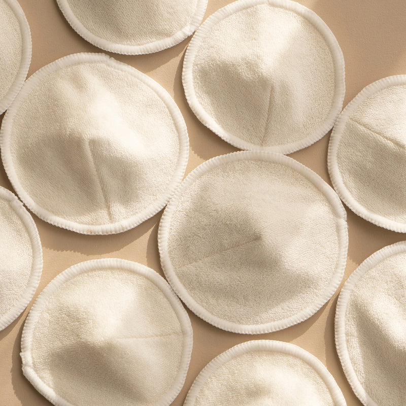 Award winning organic cotton & bamboo breast pads. Buy Mammae Bosom Wearables Reusable Contoured Breast Pads in 10cm or 12cm at One Fine Secret. Clean Beauty Melbourne.