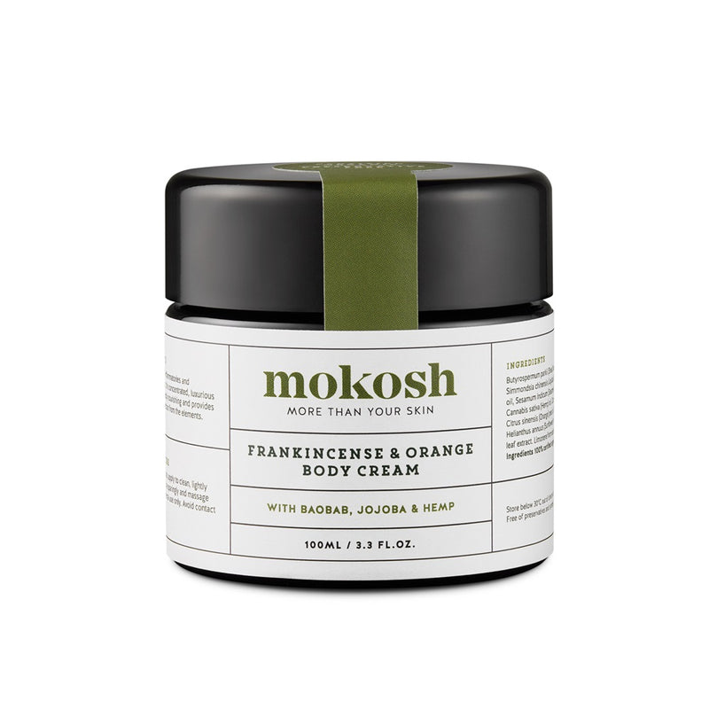 Buy Mokosh Frankincense & Orange Body Cream 100ml at One Fine Secret. Natural & Organic Skincare Clean Beauty Store in Melbourne, Australia.