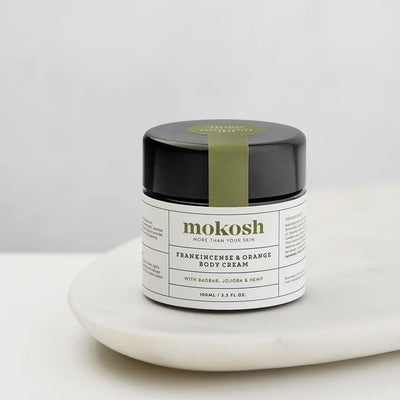 Buy Mokosh Frankincense & Orange Body Cream 100ml at One Fine Secret. Natural & Organic Skincare Clean Beauty Store in Melbourne, Australia.