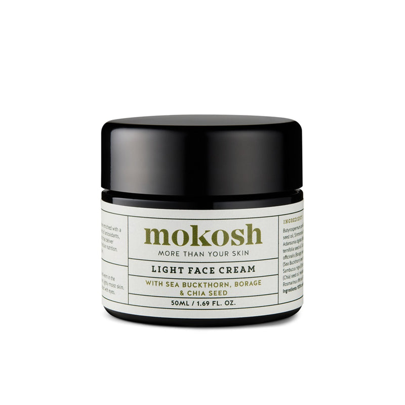 Buy Mokosh Light Face Cream 50ml at One Fine Secret. Official Stockist. Natural & Organic Skincare Clean Beauty Store in Melbourne, Australia.