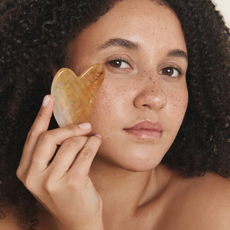 Buy Mukti Gua Sha at One Fine Secret. Official Stockist. Natural & Organic Skincare Clean Beauty Store in Melbourne, Australia.