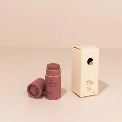 Buy Winki Zinc Natural Lip Zinc SPF 30 Tinted Eco Stick in Berry colour at One Fine Secret. Natural & Organic Lip Care Clean Beauty Store in Melbourne, Australia.