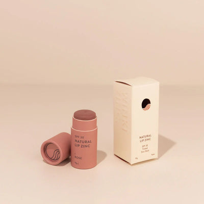 Buy Winki Zinc Natural Lip Zinc SPF 30 Tinted Eco Stick in Rose colour at One Fine Secret. Natural & Organic Lip Care Clean Beauty Store in Melbourne, Australia.