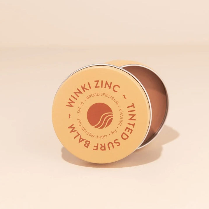 Buy Winki Zinc Tinted Surf Balm SPF 30 (Light-Medium Tint) at One Fine Secret. Natural Sun Care Skincare. Clean Beauty Melbourne.