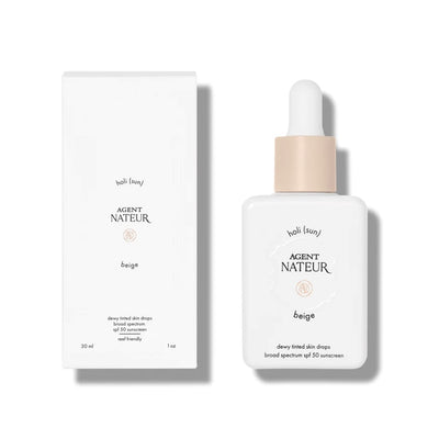 Buy Agent Nateur holi (sun) dewy tinted skin drops SPF50 in BEIGE for light complexions at One Fine Secret. Official Stockist in Melbourne, Australia.