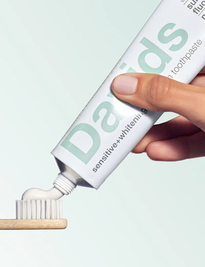 Davids Sensitive+Whitening nano-Hydroxyapatite Toothpaste 149g - Peppermint at One Fine Secret. Official Stockist.